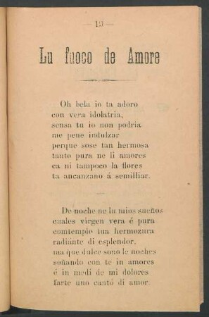 Lu fuoco de amore
