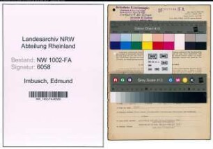 Entnazifizierung Edmund Imbusch, geb. 07.08.1891 (Kraftfahrer)