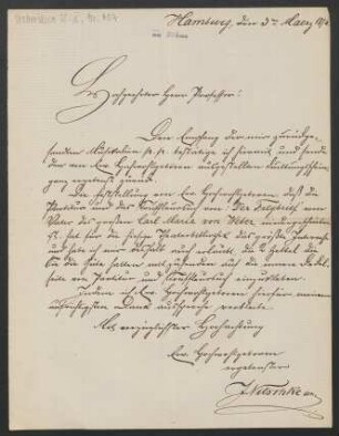 Brief an Friedrich Wilhelm Jähns : 03.03.1876