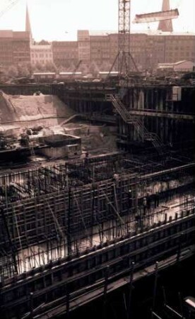 Hamburg: Baugrube am Alstersteg gegen Südwesten