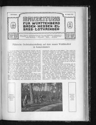 1913, 35: Zehnter Jahrgang. No. 35.
