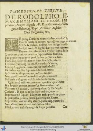 Panegyricus Tertius