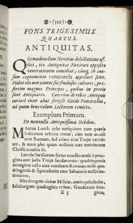 Fons Trigesimus Quartus - Fons Quadragesimus Quartus