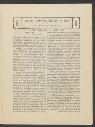 Isabel, la de los cabellos de oro : Novela. Capítulo I - (Continuación)