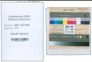 Entnazifizierung Heinrich Althoff , geb. 03.05.1895 (Vollzugsbeamter)