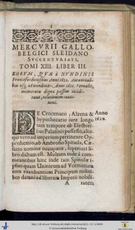 Tomus XIII. Liber III.
