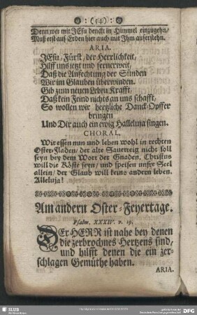 Am andern Oster-Feyertage