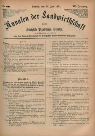 No. 60. Berlin, den 26. Juli 1873. XIII. Jahrgang.