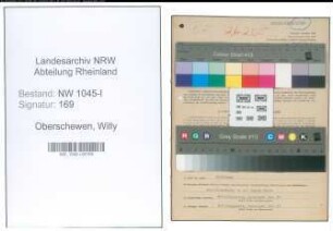 Entnazifizierung Willy Oberschewen , geb. 31.03.1895 (Schlosser)