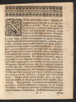 Nobile non minus,[...]