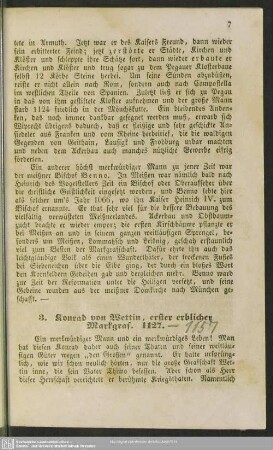 3. Konrad von Wettin, erster erblicher Markgraf. 1127
