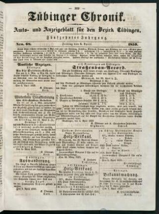 269-288, 8. April (Nr. 68) - 13. April (Nr. 72)