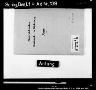 Verzeichnis der notwendigen Baureparaturen an den Häusern Bückeburg, Arensburg, Schaumburg, Rodenberg samt Vorwerken und Mühlen