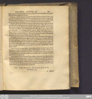 De Tremore Brachiorum. Consilium 41.