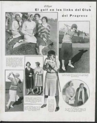 El golf en los links del Club del Progreso