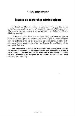 341-364, 4. Enseignement