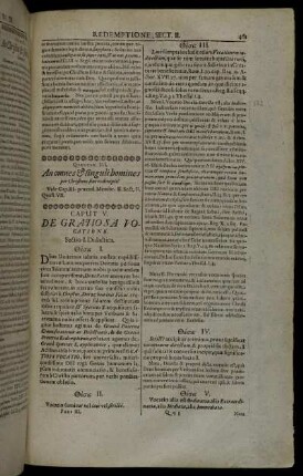 Caput V. De Gratiosa Vocatione.