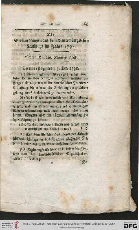 Achten Bandes Fünftes Stük