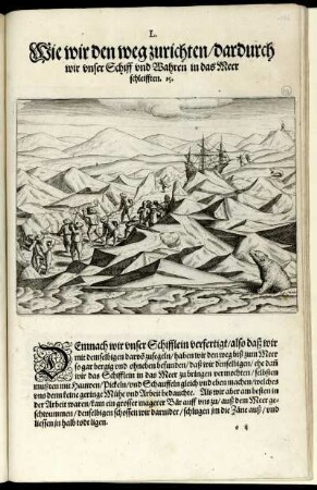 L. Wie wir den weg zurichten, dardurch wir unser Schiff und Wahren in das Meer schleifften. 15.