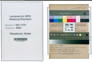 Entnazifizierung Walter Wiesebrock , geb. 05.04.1907 (Kaufmann)