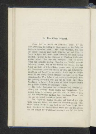 5. Von Löwen belagert.