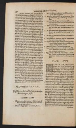 Argument. Cap. XVI.