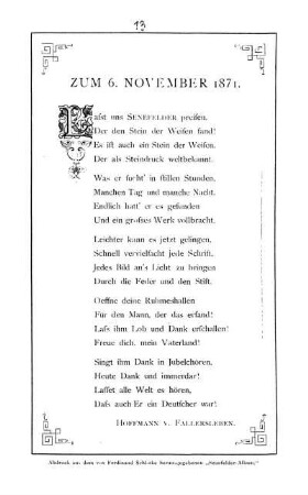 Zum 6. November 1871
