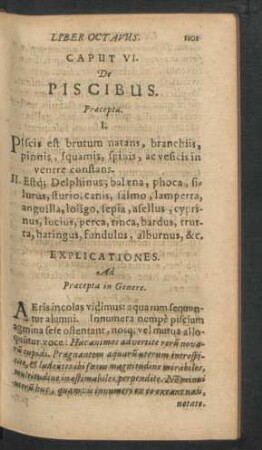 Caput VI. De Piscibus.