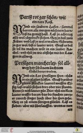 Pariß rot gar schön / wie ein rote Roß
