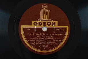 Der Freischütz : 2. Akt, Arie der Agathe: "Wie nahte mir der Schlummer"; II. Teil / (C. M. von Weber)