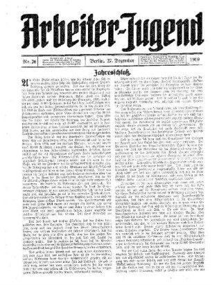 Jahresschluß
