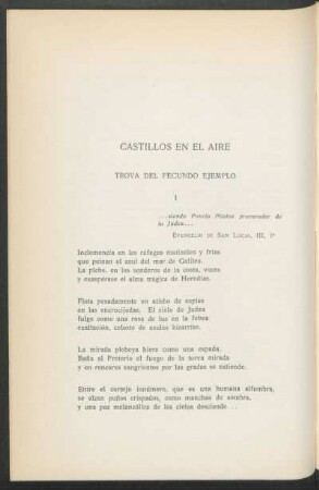 Castillos en el aire : (Selección de poesías)