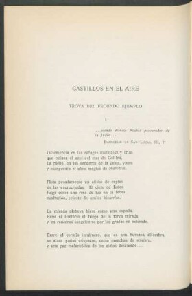 Castillos en el aire : (Selección de poesías)
