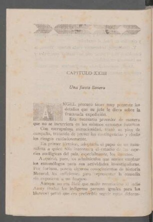 Capítulo XXIII - Una fiesta llanera