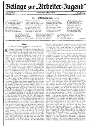 Sven : Skizze aus einem schwedischen Jünglingsverein ; (Schluß) ; [Beilage zur "Arbeiter-Jugend"]