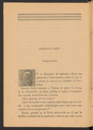 Capítulo LXIX - Indagaciones