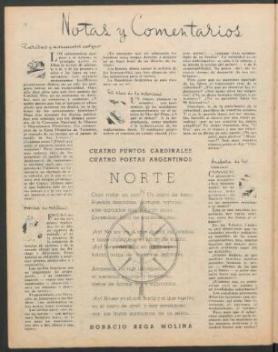 Cuatro puntos cardinales, cuatro poetas argentinos - Norte