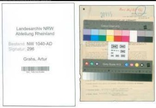 Entnazifizierung Artur Grahs , geb. 09.09.1909 (Kreisinspektor)