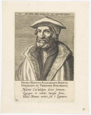 Bildnis des Petrus Nannius