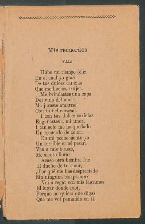 Mis recuerdos : Vals