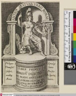 [Titelblatt]: ANTIQR. STATVR VRBIS ROMAE