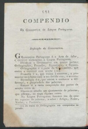 Definição da Grammatica.