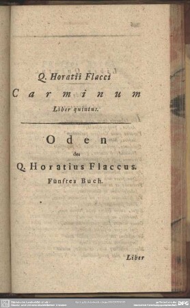 Liber quintus