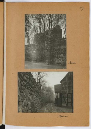 Stadtmauer, Bernau: Ansichten (aus: Skizzen- und Fotoalbum 29)