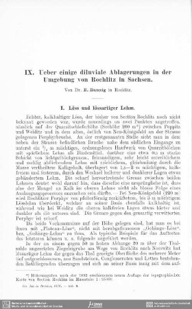 Ueber einige diluviale Ablagerungen in der Umgebung von Rochlitz in Sachsen
