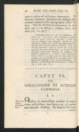 Caput VI. De Obligatione Et Actione Cambiali.