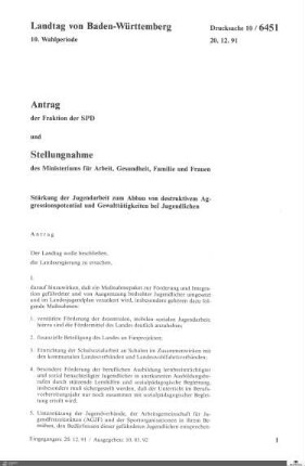 221: Landtag Baden-Württemberg, Beilagen, 1992, Bd. 44