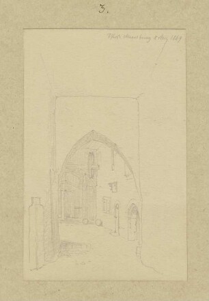 Tordurchgang zum Innenhof der Burg Meersburg