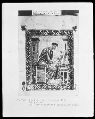 Tetraevangelion — Evangelist Lukas, Folio 158verso