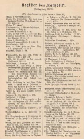 485-488 Register Jahrgang 1908